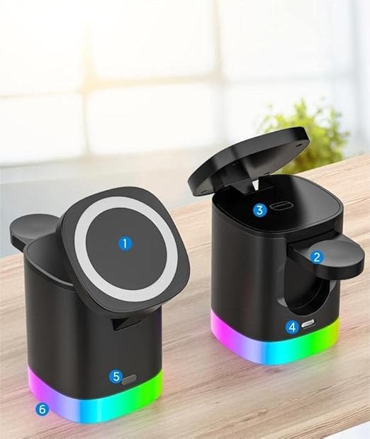 Wireless Charging Station 3-in-1